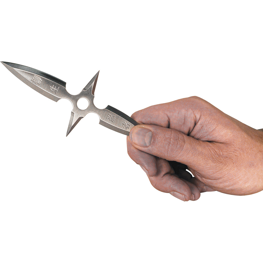 4" Stainless Steel Single Piece Throwing Star view 3